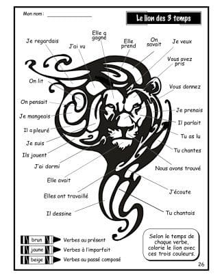 C'est quoi un verbe au passé ? (5e/6e) - Le lion des 3 temps
