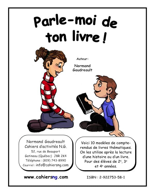 Parle-moi de ton livre !  - (2e, 3e et 4e années) - REFAIT !!