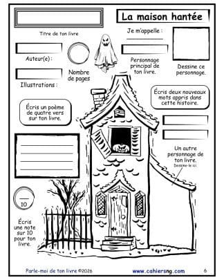 Parle-moi de ton livre ! (2e/3e/4e années) - La maison hantée