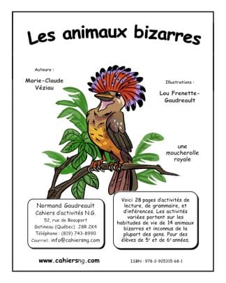 Les animaux bizarres- 5e/6e années - NOUVEAUTÉ !