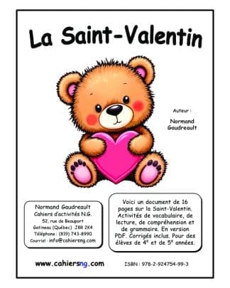 La Saint-Valentin - 4e/5e années