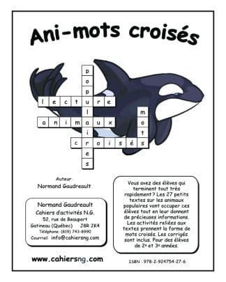 Les ani-mots croisés - 2e/3e années