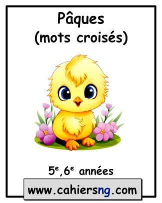 Mots croisés sur Pâques - (5e année)