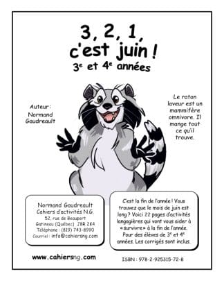 3, 2, 1, c'est juin ! - 3e/4e années - Nouveauté !