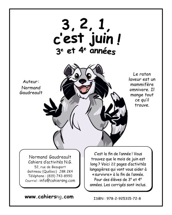 3, 2, 1, c'est juin ! - 3e/4e années - Nouveauté !