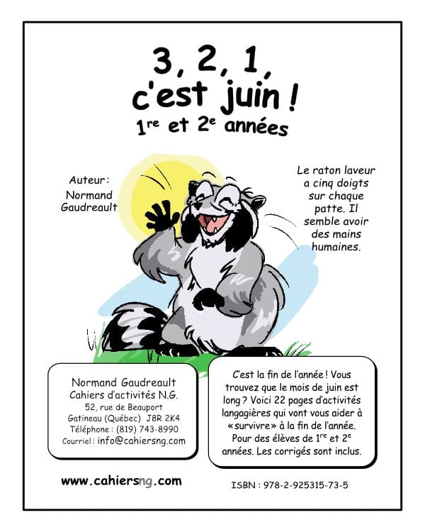 3, 2, 1, c'est juin ! - 1re/2e années - NOUVEAUTÉ !