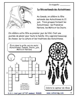 3, 2, 1, c’est juin ! – 1re/2e années - Le 21 juin