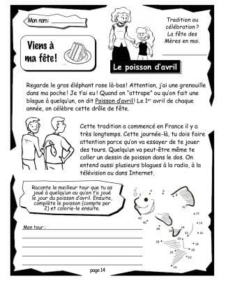 Viens à ma fête ! - Le poisson d'avril