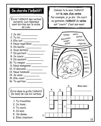C'est quoi un verbe au présent ? (4e, 5e années) - L'infinitif