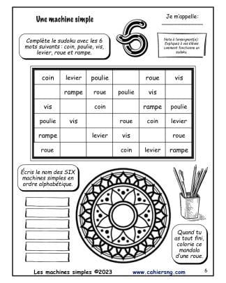 Les machines simples (2e) – Nouvelle série ! - Les 6 machines