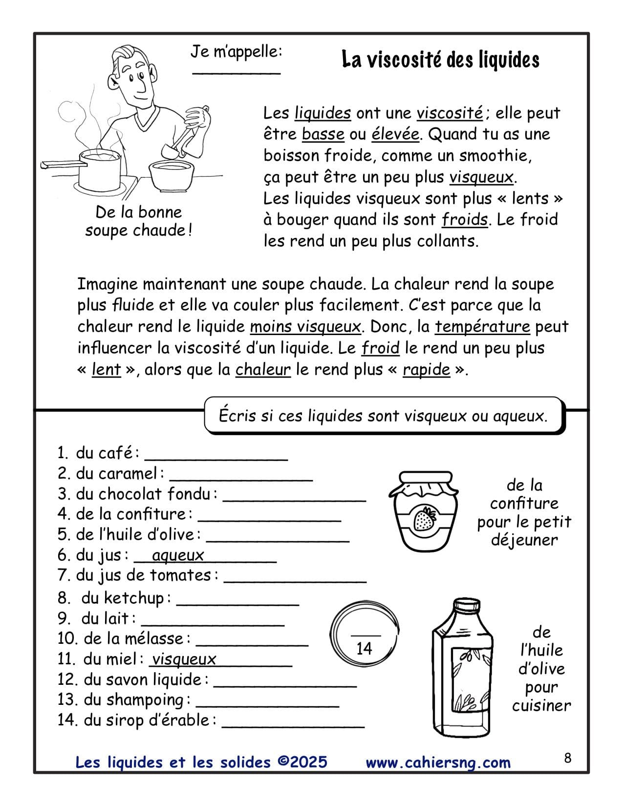 Les liquides et les solides (2e/3e)) - Nouvelle série ! - NOUVEAUTÉ ! – Image 4