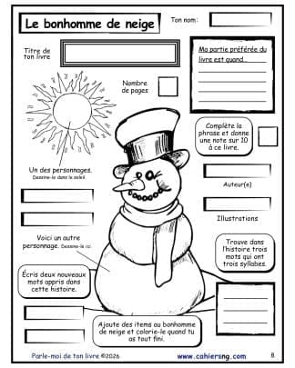 Parle-moi de ton livre ! (2e/3e/4e années) - Le bonhomme