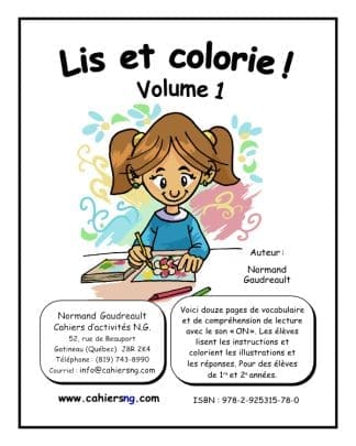 Lis et colorie ! - Volume 1 (1re/2e années)