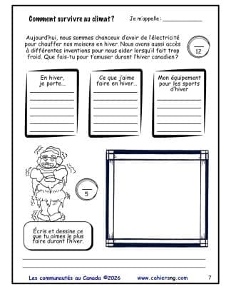 Les communautés du Canada (3e/4e années) - En hiver