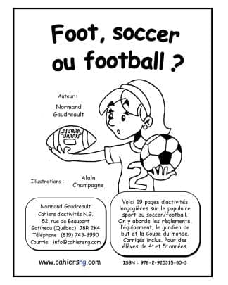 Foot, soccer ou football ? - (4e / 5e années) - 1er avril 2026