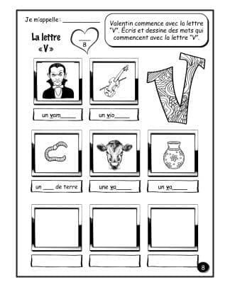 La Saint-Valentin - La lettre V